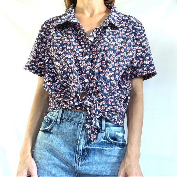 tommy hilfiger button down womens